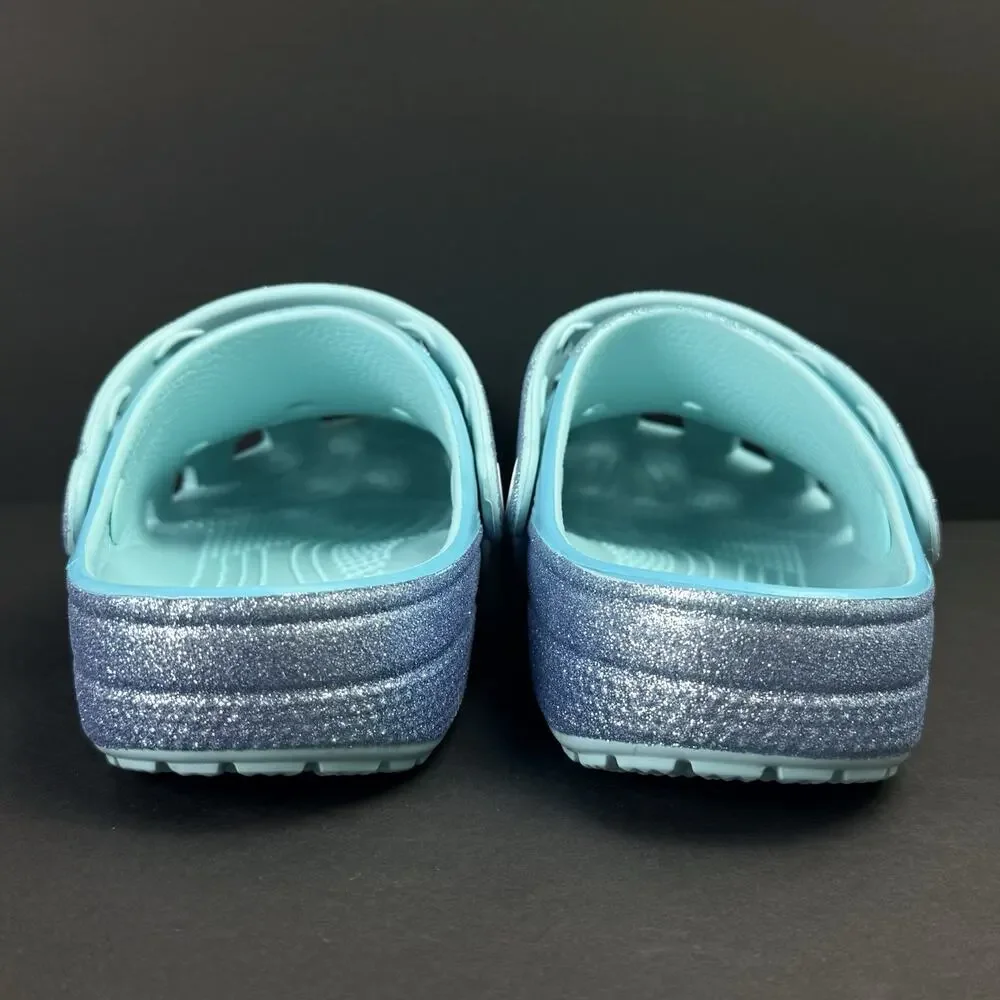 Crocs Disney Frozen Elsa Kids J6 Classic Clogs Multi Color New Without Box